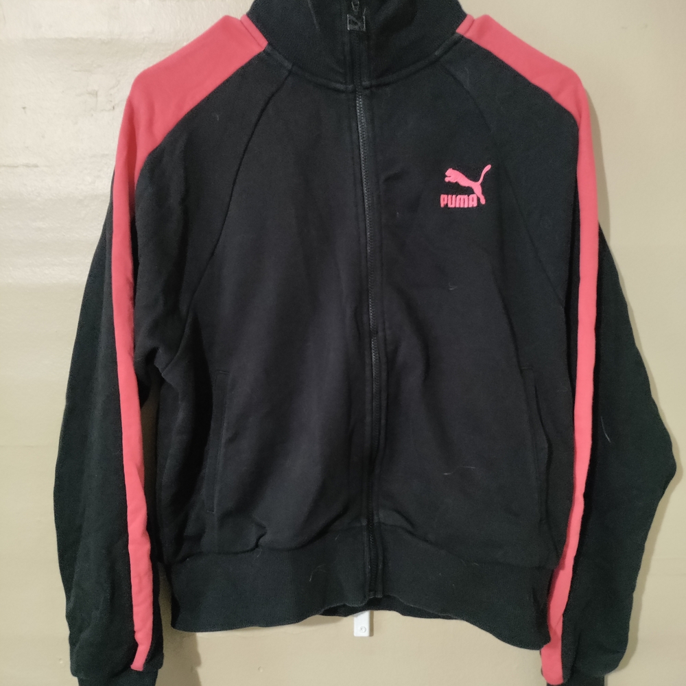 Puma Black and Pink Track Jacket